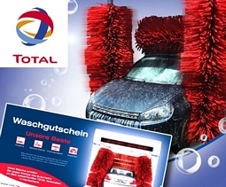 TOTAL Autowäsche-Gutschein im Wert von 13,50 Euro für 7,00 Euro bei DailyDeal