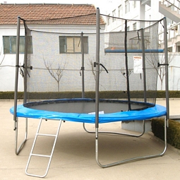 Trampolin-Komplettset (mit Gartentrampolin + Netz + Leiter) 305 cm