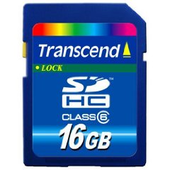 Speicherkarte Transcend SDHC Card 16GB Class 6