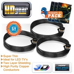 Triplepack HDGear HDMI 1.4-Kabel (HDG-HC01-020)
