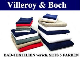 Villeroy&Boch Bad-Textilien verschiedene Sets in 5 Farben