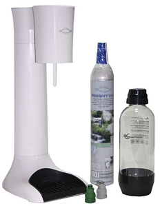 Wassermaxx TREND + Flasche + Zylinder Trinkwassersprudler Wasseraufbereiter weiß