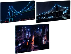 Ebay-WOW: Reality Wandbild beleuchtet 3 verschiedene Motive 60 x 40
