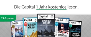 Zeitschrift Capital 1 Jahr kostenlos lesen