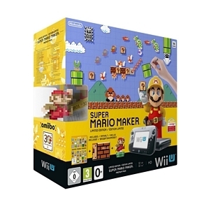 Nintendo Wii U Premium Pack schwarz 32GB inkl. Super Mario Maker + Artbook + Amiibo