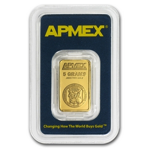 APMEX Goldbarren 5 Gramm Feinheit: 999,9/1000