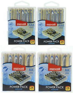 96 Maxell Alkaline Batterien (48x AA Mignon + 48x AAA Micro) Batterie Box