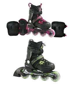 K2 Ascent Jr. Pack – Inliner Inline-Skates inkl. Schoner Schoner-Set