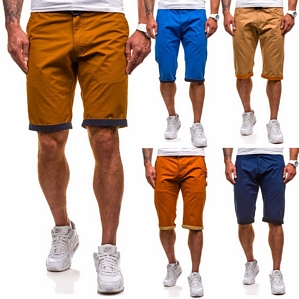 Perfect + TM Jeans Shorts Herrenhose Bermudas Kurzhose Men Gürtel Slim Chinos Casual Mix 7G7