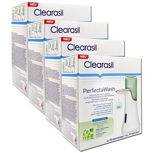 Clearasil PerfectaWash 4 Stück Automatischer Dosier-Spender 0,6 Liter gesamt