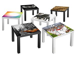 mantiburi Design Tische Beistelltisch mit verschiedenen Motiven 55x45x55cm