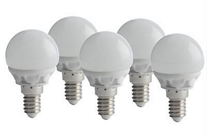 5x XQ-Lite LED-Leuchtmittel, E27 E14 GU10 EEK:A+