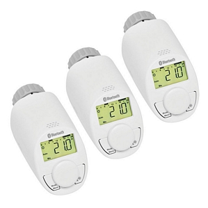 3er-Set ELV BLUETOOTH Smart Elektronikheizkörper-Thermostat mit App-Steuerung
