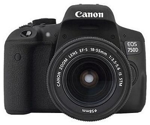 Canon EOS 750D + 18-55mm IS STM DSLR mit Objektiv Spiegelreflexkamera