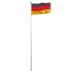 Fahnenmast 4m inkl. Deutschland-Fahne Alu Flaggenmast