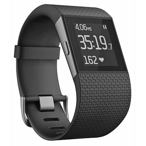 Fitbit Surge Large GPS-Uhr schwarz (FB501BKL-EU)