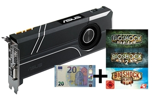Asus GeForce Turbo-GTX1070-8G Gaming Nvidia Grafikkarte inkl. 20 Euro Gutschein