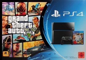 Sony Playstation 4 PS4 500GB + 2. Controller + GTA V (Grand Theft Auto 5)
