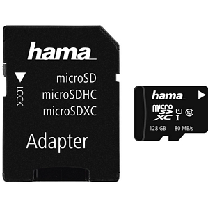 HAMA Micro-SDXC 128GB Class 10 Speicherkarte (124160)