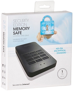 Intenso HDD externe Festplatte Memory Safe Passwort Pin Verschlüsselung 1TB 2,5 Zoll