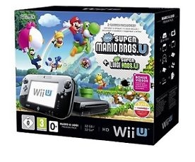Nintendo Wii U Premium Pack inkl. Mario & Luigi Bundle EU 32GB schwarz