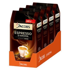 Jacobs Espresso / Crema d’Aroma 4er Pack Kaffee ganze Bohnen Kaffeebohnen 4000g