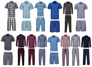 JOOP Herrenwäsche Pyjama Herren Schlafanzug Nachtwäsche Freizeit Pyjama-Set