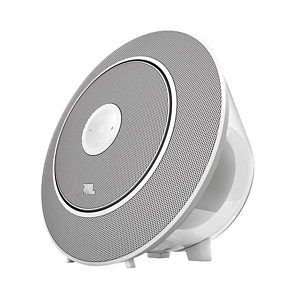 JBL Voyager tragbarer Bluetooth-Lautsprecher 2.1 Stereo Akku Subwoofer Weiss