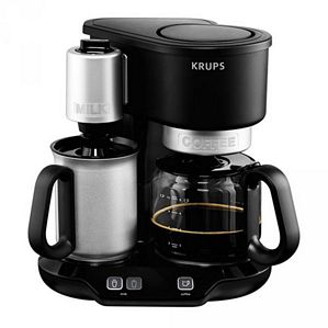 Krups ProAroma Plus Chrom KM 3108 Kaffeemaschine mit integriertem Milchaufschäumer