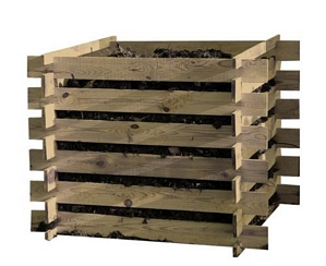 Komposter Holz Kompostbehälter 100x100x70 Kompostsilo