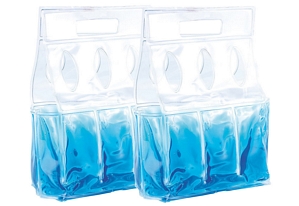 2x Kühl-Tragetasche für 6 Flaschen / Getränkedosen