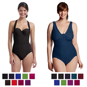 LANDS´ END Damen Badeanzug Bademoden in vielen Farben und Größen