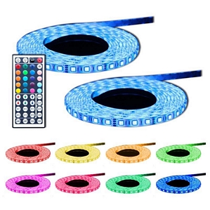10m 30LED/Meter LED Strip Streifen Band Lichterkette Wasserfest RGB