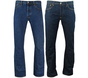 Levis 501 Original Fit Hose Herren Jeans Denim Blau verschiedene Modelle