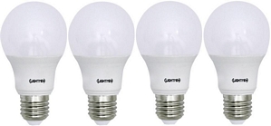 4er Set LightMe LED (einfarbig) E27 8.5 W = 60 W Warmweiß