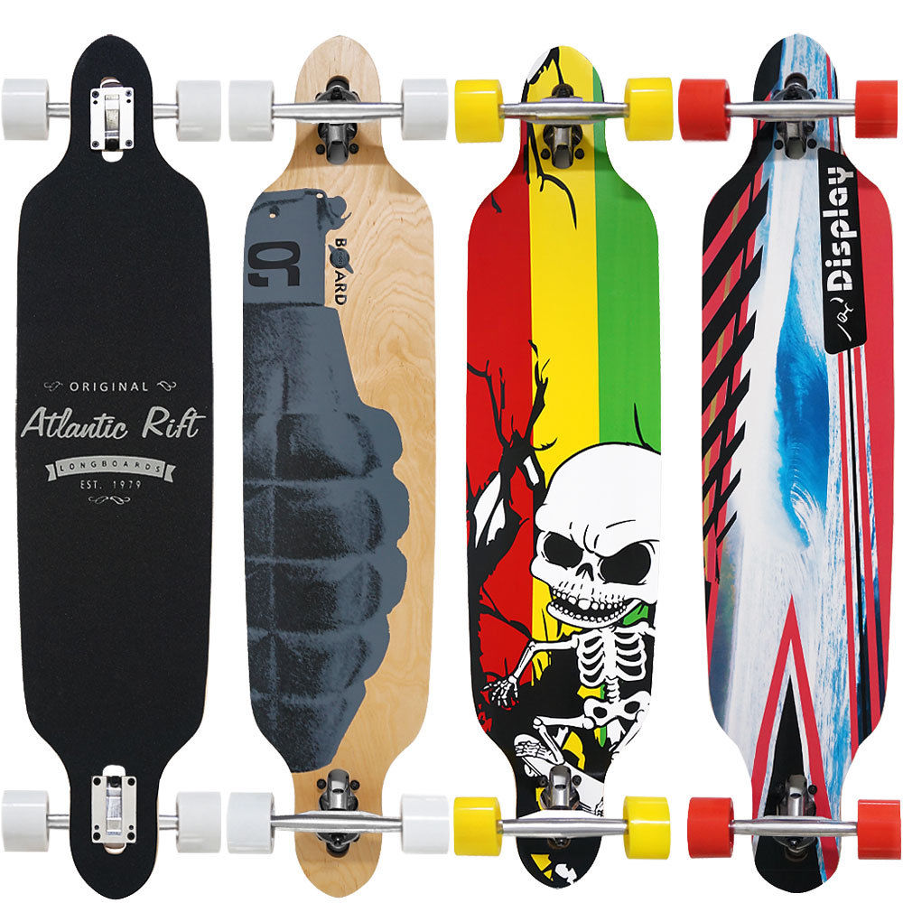 Longboard Skateboard Skate Board Komplettboard ABEC 9 Holzboard Cruiserboard