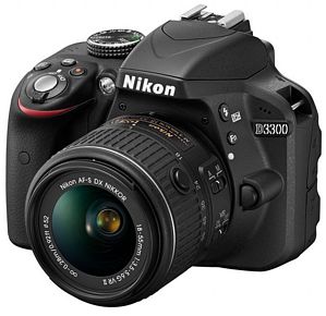 Nikon D3300 Digitalkamera Kit mit AF-S DX 18-55mm VR II Objektiv