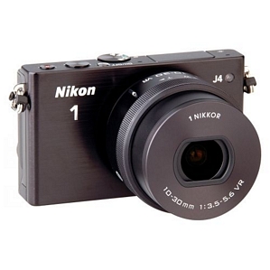 Nikon 1 J4 Schwarz + Nikkor VR 10-30 mm 1:3, 5-5,6 PD-Zoom Systemkamera