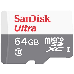 SanDisk microSDXC 64GB 48MB/s UHS-I/Class 10 (SDSQUNB-064G-GN6TA)