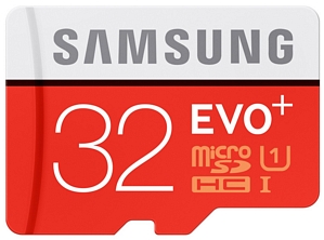 Samsung Speicherkarte MicroSDHC 32GB EVO Plus UHS-I Grade 1 Class 10 (MB-MC32DA/AMZ)