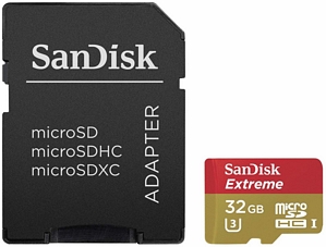 SanDisk MicroSDHC 32GB Extreme Speicherkarte (SDSDQXN-032G-G46A)