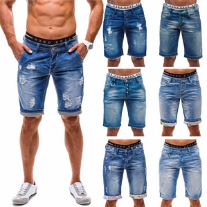 Y- Two Short Hose Jeans Kurze Clubwear Bermuda Sport Freizeit Men Herren Motiv 7G7