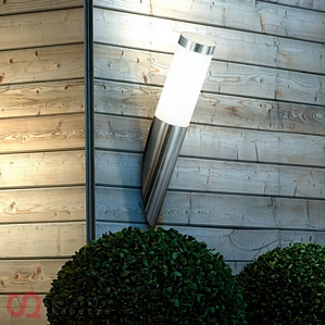 LED Aussen-Wandleuchte Edelstahl Aussenlampe Gartenleuchte Wandlampe 40 cm
