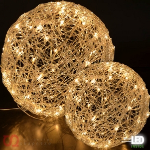 LED Weihnachtskugel Kugellampe Lichterkette Gartenlampe