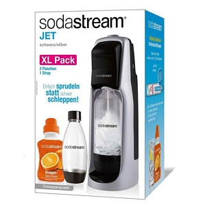 SodaStream Jet XL-Pack Wassersprudler schwarz/silber