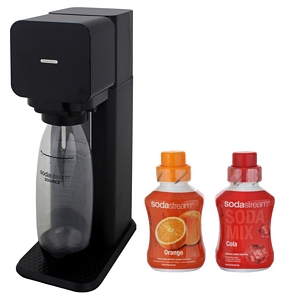 SodaStream Play Wassersprudler schwarz inklusive 1x Cola Sirup 600ml und 1x Oran
