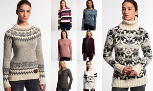 Neue Damen Superdry Pullover diverse Modelle und Farben