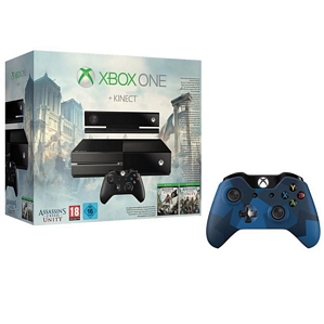 Microsoft Xbox One Konsole 500 GB + Kinect + Assassins Creed Black Flag + Assassins Creed Unity + Controller