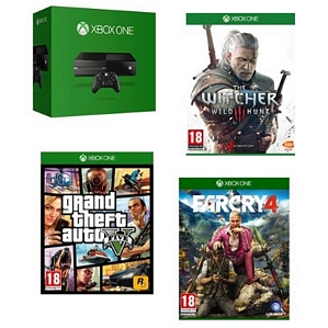 Xbox One + The Witcher 3 + Far Cry 4 + GTA V