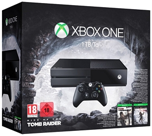 Microsoft Xbox One 1TB + Rise of Tomb Raider + Tomb Raider: Definitive Edition